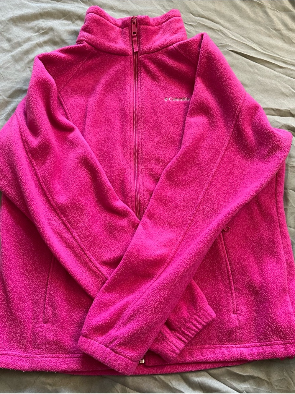 Columbia Women's Pink Full-Zip Fleece Jacket